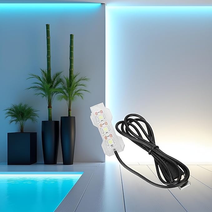 Blue Light Small Aquarium Led Light, Multicolor Led Fish Tank for Freshwater Plants Aquarium Accessories，Fish and Aquatic Pets, Pet Supplies