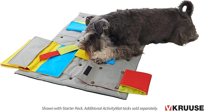 Kruuse Buster ActivityMat Task – Mouse Trap (Level 3) – Advanced Puzzle Attachment for Buster ActivityMat – Interactive Dog Enrichment Toy for Mental Stimulation & Training