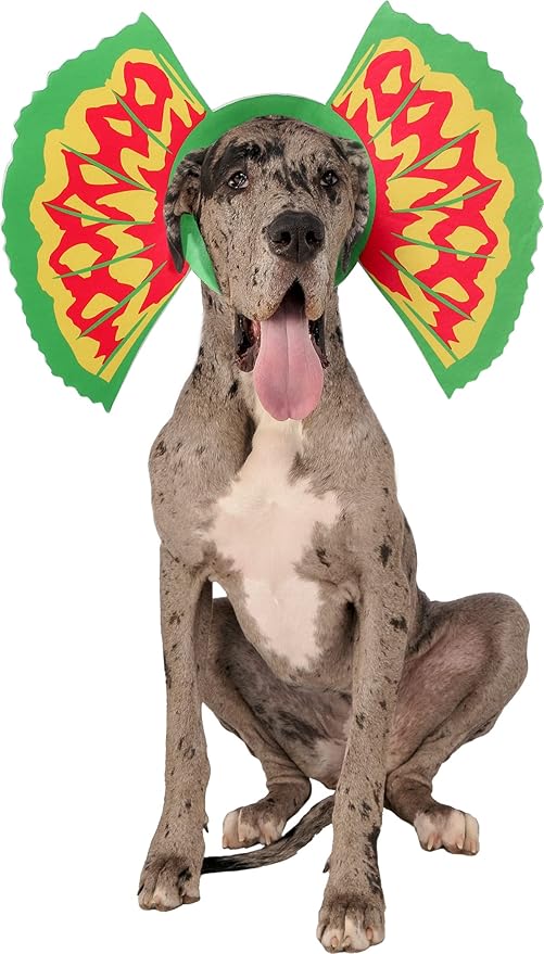 Jurassic World: Dilophosaurus Gills Pet Costume for For Dogs or Cats by Rubies, M/L