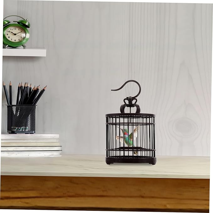 Portable Decorative Cage for Small Pets Vintage Style Habitat Box for Birds and Small Animals Design Lightweight Transport Carrier for Pets for Home Decor