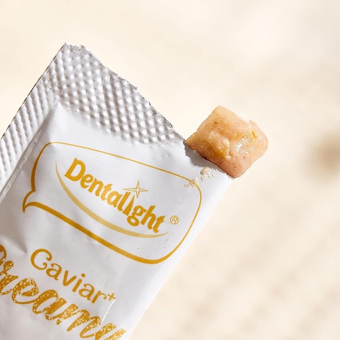 Caviar Chicken Creamy, Handheld Lickable Wet Cat Treat, Prebiotics and Fish Oil Added, Grain Free, 5pcs(50g, Chicken)