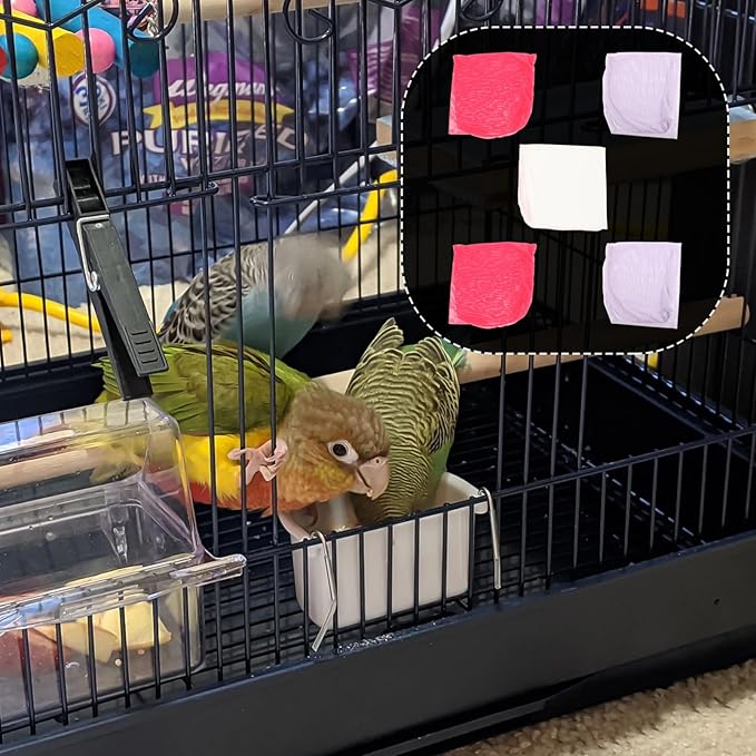 Kisangel 5pcs Parrot Packing Net Bag Waterproof Bird Cage Storage Bag High Elastic Cloth for Safe Transport of PET Birds Random Color