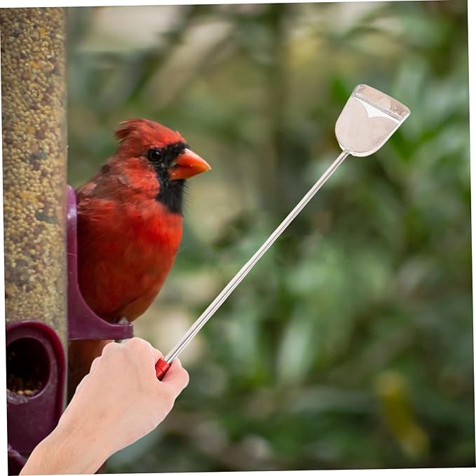 Hemoton 2-Piece Bird Cage Cleaning Brush Set Bird Feeder Brush and Droppings Cleaner for Small PET Cages Easy to Use Cleaning Tools