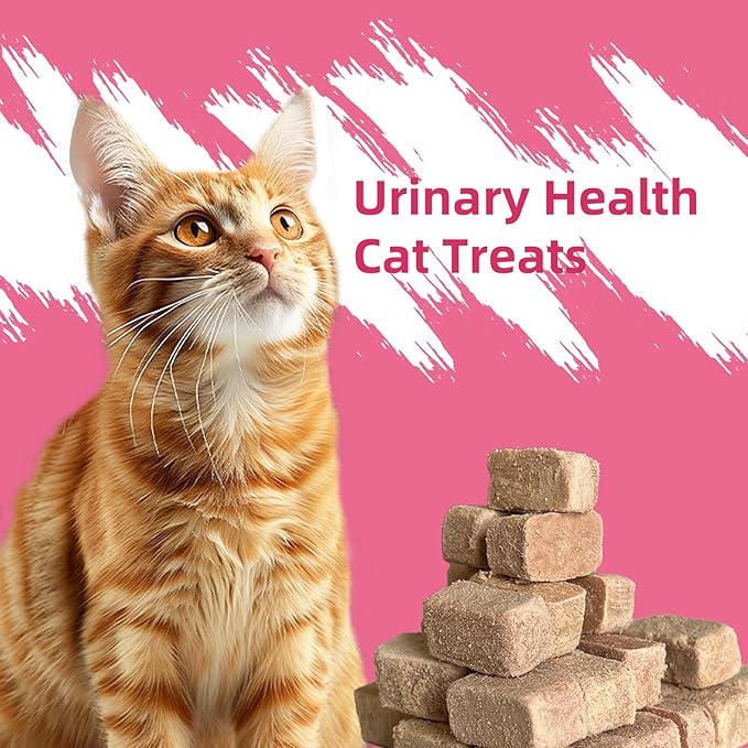 Cat Urinary Health Chicken Flavor Treats,Supporting Bladder and Urinary System Health Cat Training Snacks,Grain-Free Natural Ingredient Cats Training Treats 2.11oz/60g