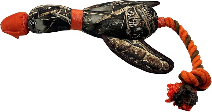 Pets First Realtree Mallard Sling-Shot Dog Toy. Best Licensed Tough Floating Toy for Dogs & Cats. Fun & Durable Pet Toy
