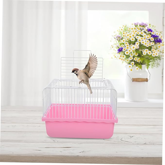 Toddmomy Portable Bird Carrier for Small Birds Versatile Travel Cage Viewing Window for Parakeets Lovebirds and Cockatiels for Indoor Use and Travel