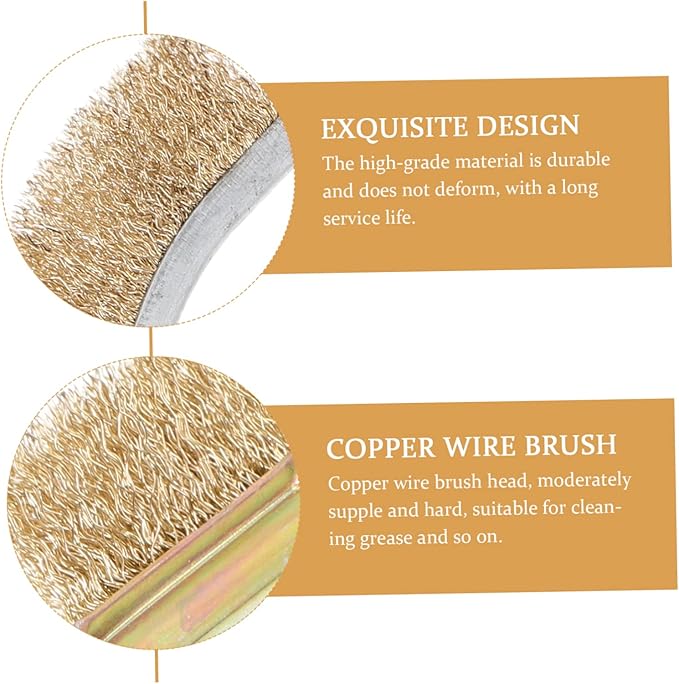 ibasenice 1set Bird Cage Cleaning Brush Steel and Copper Cage Supplies Extra Handle for Easy Cleaning of Bird Droppings Essential Tool