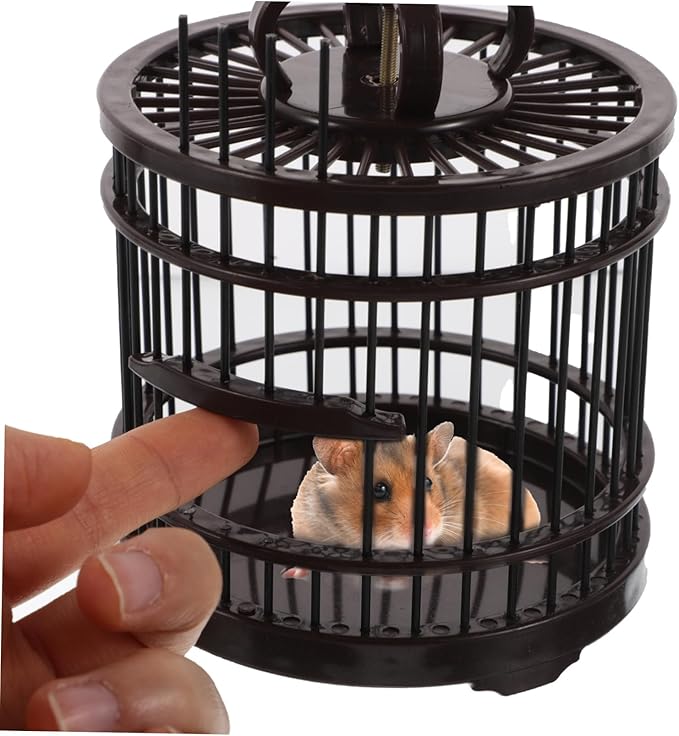 BESPORTBLE Portable Insect Cage with Hook Design Lightweight Habitat for Crickets Grasshoppers and Small Animals Decorative Bird Cage for Travel and Home Use Box for Pet Lovers