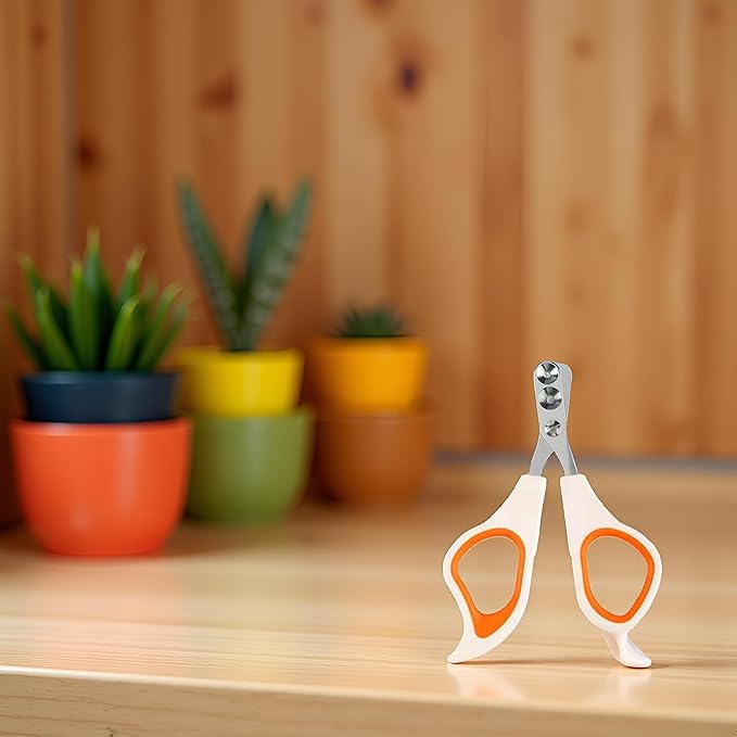 Jowxsx Orange Cat Nail Clippers with Circular Cut Hole,Cat Claw Clippers Cat Nail Trimmers Avoid Over Cutting Pet Nail Clippers Grooming Tool for Cat,Cat Nail and Trimmers，Grooming
