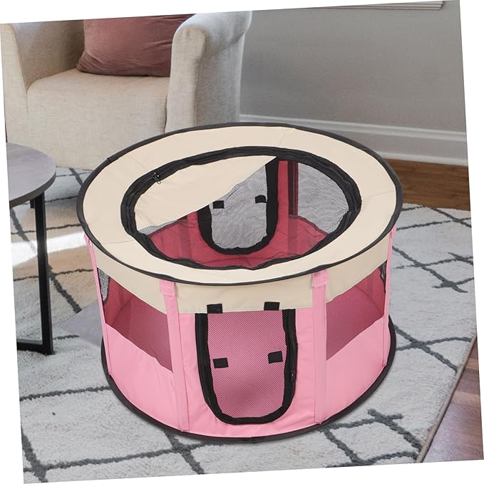 Toyvian Pet Playpen for Small Dogs Cats Portable Indoor Outdoor Playpen with Enclosed Design for Breeding Nurturing Multi Function Animal Tent