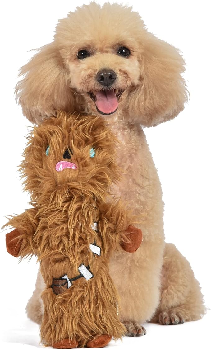 STAR WARS for Pets Chewbacca Plush Bobo Dog Toy with Squeaker | Chewbacca Toy for Dogs Dog Toys, Squeaky Dog Toys, Bobo Style Dog Toys, Dog Chew Toys, 12 Inch (FF19187)