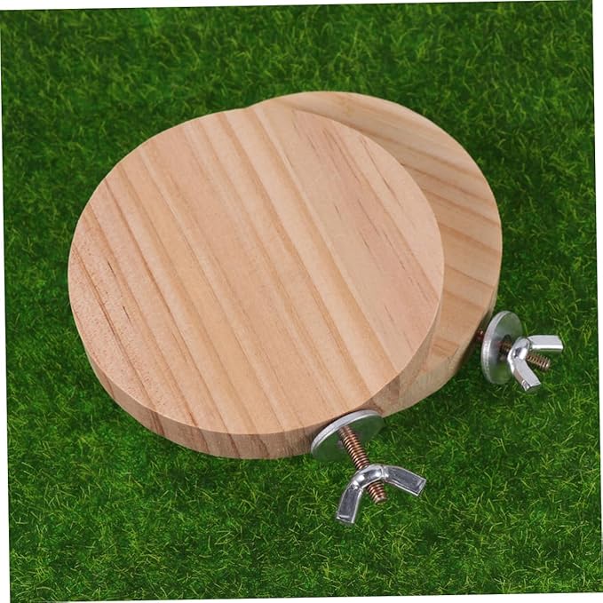 BESPORTBLE 3pcs Wooden Pedal for Hamster Cage Ferret Toy Guinea Pig Ramp Chinchilla Cage Accessory