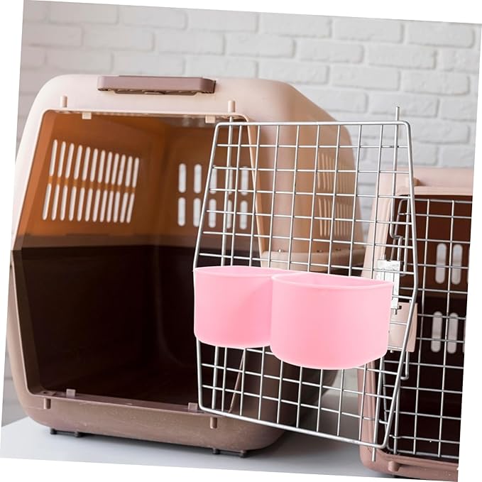 GALPADA Hanging Pet Bowl Multi-Purpose Dog Cat Feeder Detachable Crate Water Bowl Bird Cage Food for Parrot