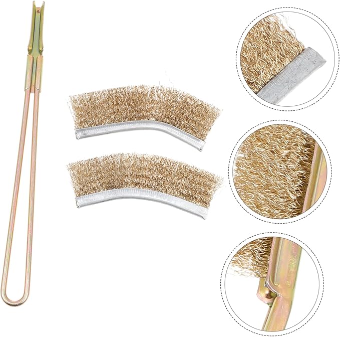 Milisten 1set Bird Cage Cleaning Brush and Bird Poop Extra Handle for Parrot Cages and Birdcage Maintenance Supplies