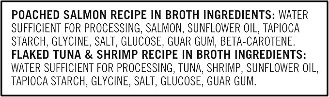 Pure Balance Gourmet Cat Treat Starters, Salmon, Tuna & Shrimp Variety Pack, Wet Cat Treat Topper, High Protein, 5 Count, 1.4 oz Pouches (4-Pack)