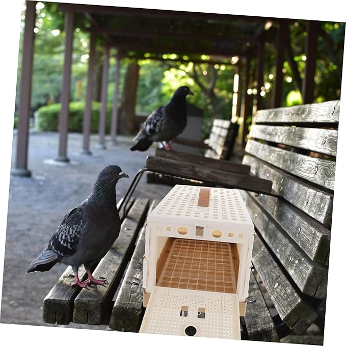 Luxshiny Foldable Plastic Pigeon Cage Multi Function Transportation Bird Cage for Small Pets Lightweight Abs Material Compact Design for and Travel