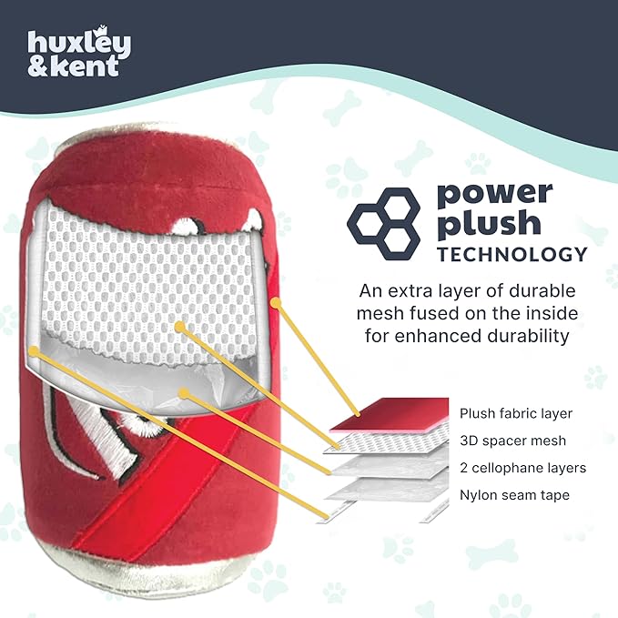 Huxley & Kent Funny Dog Toy w/Squeaker – Power Plush Squeaky Dog Toys for Small, Medium & Large Dogs – Soft Stuffed Animal for Indoor Play & Fetch - Mountain Poo, Small