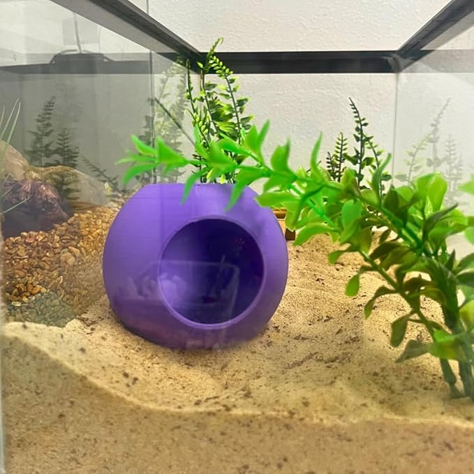Chatelet REEFSHAPE Betta Fish Bubble Aquarium Tunnel | Attach to Aquarium Side Panels | Great for Betta Fish & Other Aquatic Pets | Made in USA (Purple)