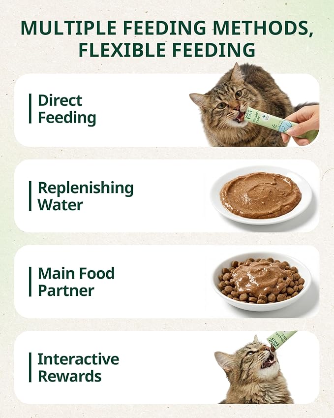 Urinary Care Cat Treats Lickable — Daily Wellness with Cranberry, Taurine, L-Lysine & Cat Multivitamins, Grain-Free Squeezable Cat Treats for Kidney & Urinary Support, Chicken, 10 Tubes