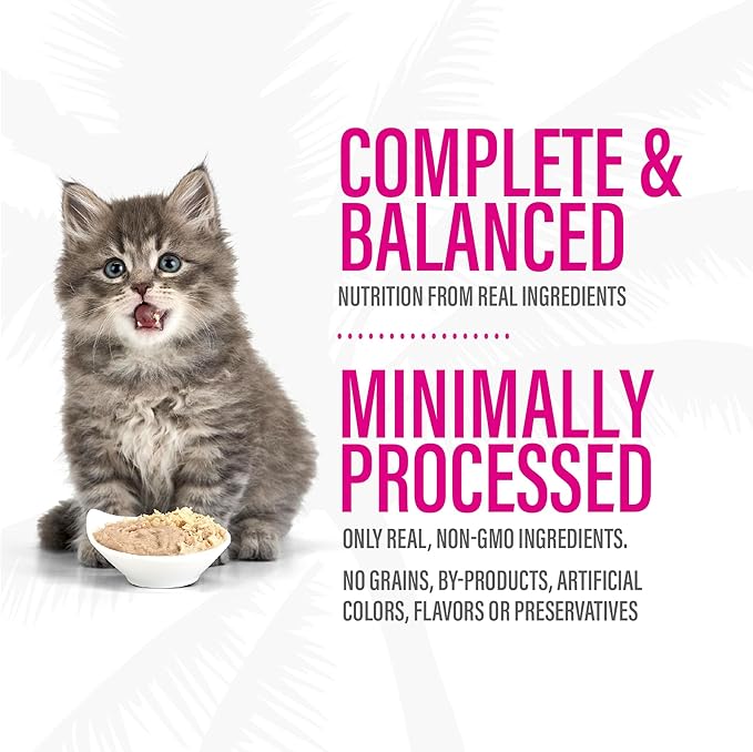 Tiki Cat Baby Whole Foods Wet Cat Food for Kittens Mega Pack, 2.4 oz. Cans (24 Count)