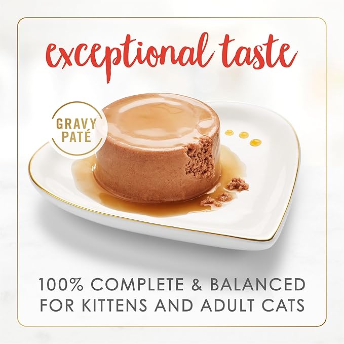 Fancy Feast Purina Gravy Lovers Beef Feast Pate in Wet Cat Food Gravy - 3 oz. Cans,(Pack of 48)