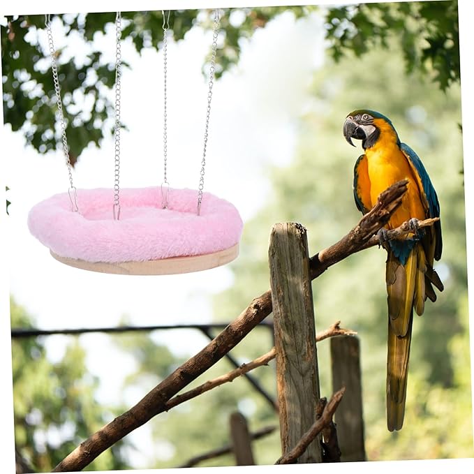 Sosoport Parrot Winter Nest Birdcage Hanging Bed Cozy Bird Hammock Material Bird Bed for Small Pets