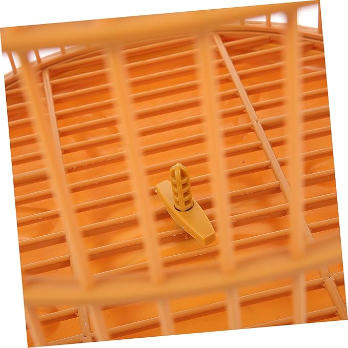 Kisangel Decorative Hanging Bird Cage Plastic Small Animal Cage with Safety Door Spacious Design for Parakeets Hamsters and Small Birds