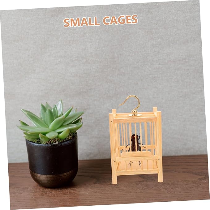 Totority Square Critter Breeding Cage for and Crickets Compact Habitat Box Enhanced Hook for Easy Observation and Transportation
