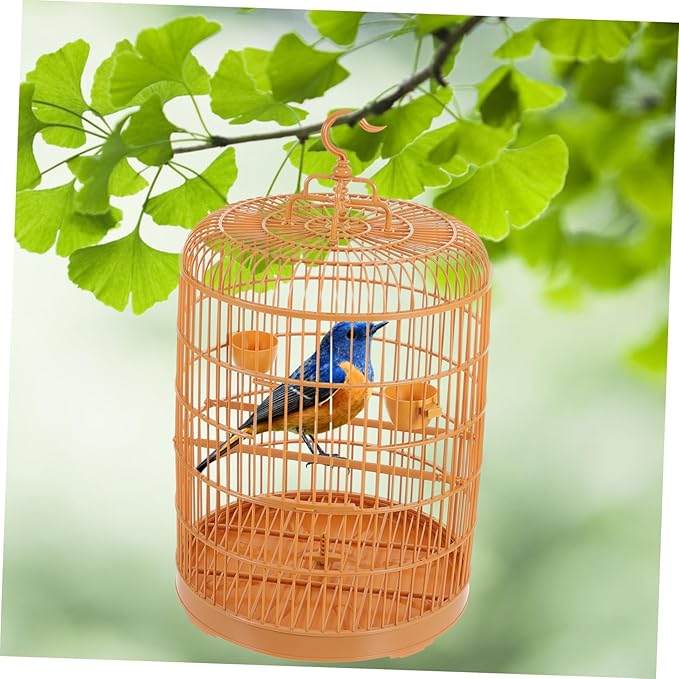 HANABASS Hanging Bird Cage for Small Pets Construction Spacious Design for Parakeets and Cockatiels Safe and Stylish Decorative Birdcage for Home Use