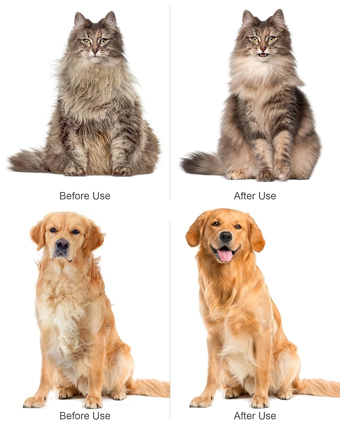 Pet Steam Brush Dog Cat 2026 New Grooming Comb for Shedding, Floating Hair, Smooth & Detangling, Gentle Cool Mist Softens Hair Reduces Static Helps Pets Who Dislike Bathing,Includes Waterless Shampoo