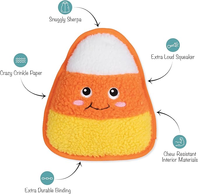 Fringe Studio Pet Toy, Candy You DIG IT? Durable Plush Dog Toy, PetShop Collection (729229)