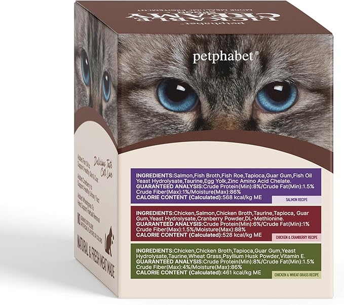 PETPHABET Lickable Cat Treats Spoon, 36 Count Creamy Puree Kitten Treats Variety Pack, Functional Wet Paste Cat Snacks for Skin & Coat Support, Hairball Relief, Urinary Health, Grain-Free Kitty Treat