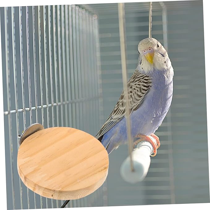 LIOOBO Bird Cage Platform Hamster Jump Board Wooden Hamster Perch Small Pet Cage Plaything