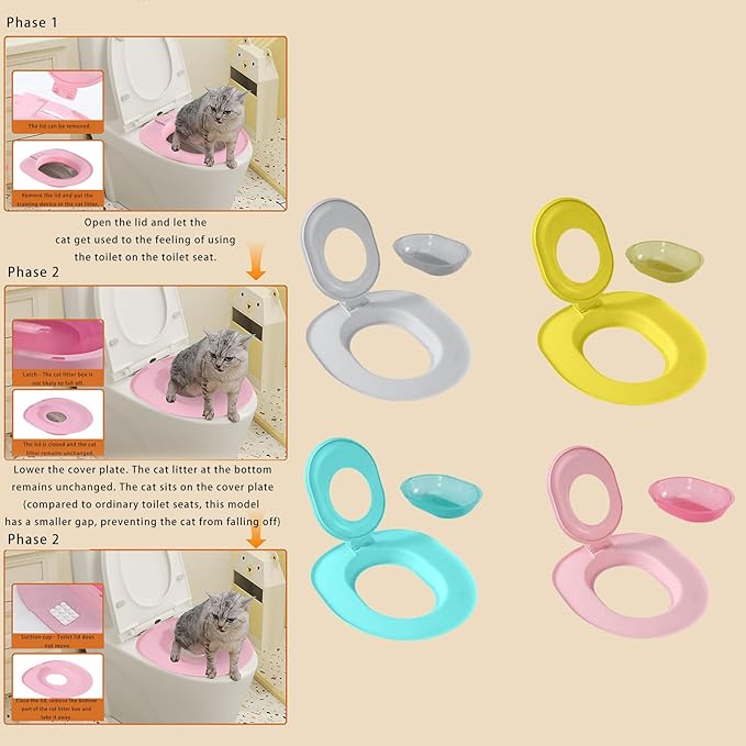 Cats Litter Training Systems with Balanced Base for Stable and Easy Disassembly in Flexible Layouts Universals Cats Toilet Training