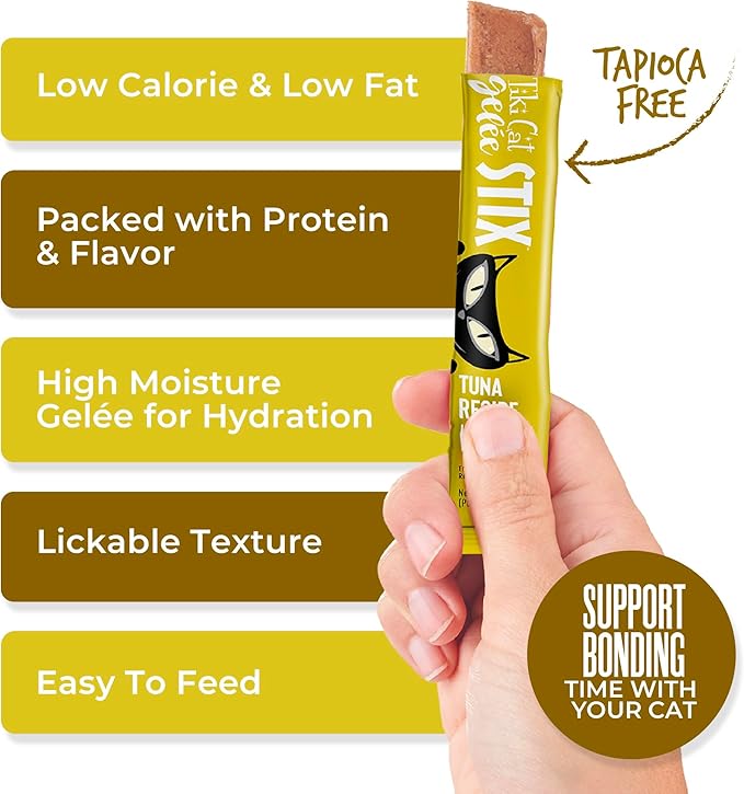 Tiki Cat Stix Gelee Wet Cat Treats, Tuna, 3 oz. Pouch