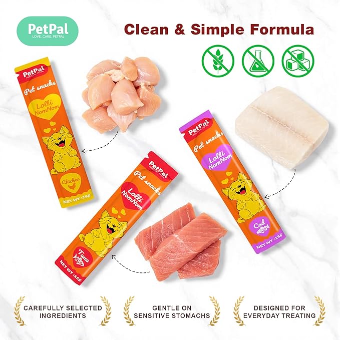 Feline Temptation Squeezable Cat Treats – 30 Count Variety Pack, Multi-Flavor Lickable Snacks, Supports Healthy Hydration, Creamy Texture, Natural Cat Treats for All Breeds