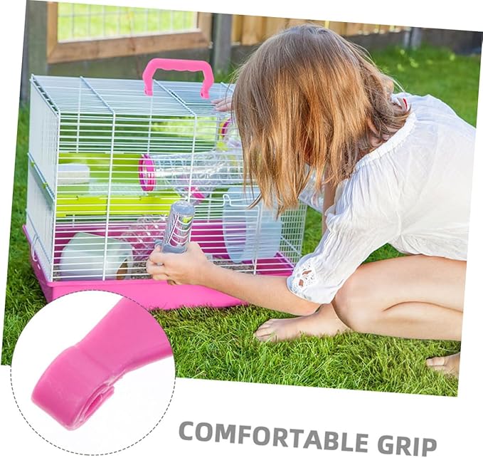 POPETPOP 12pcs Plastic Handles for Pet Cages Lightweight and Ergonomic Design Easy to Install Replacement for Birdcages Dog Crates and Cages Versatile Use Settings