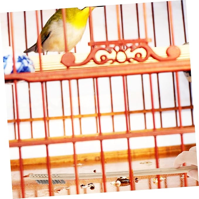 LIOOBO 2pcs Set Birdcage Brush Grooming Cleaner Bird Cages Bird Poop Pet Bird Cleaning Brush Bird Cage Accessories Parrot Cage Accessory Bird Cage Brush Stainless Steel