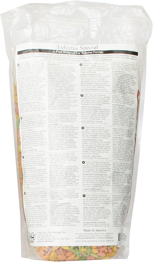 Pretty Bird International Bpb73318 Species Specific Special Eclectus Bird Food, 3-Pound