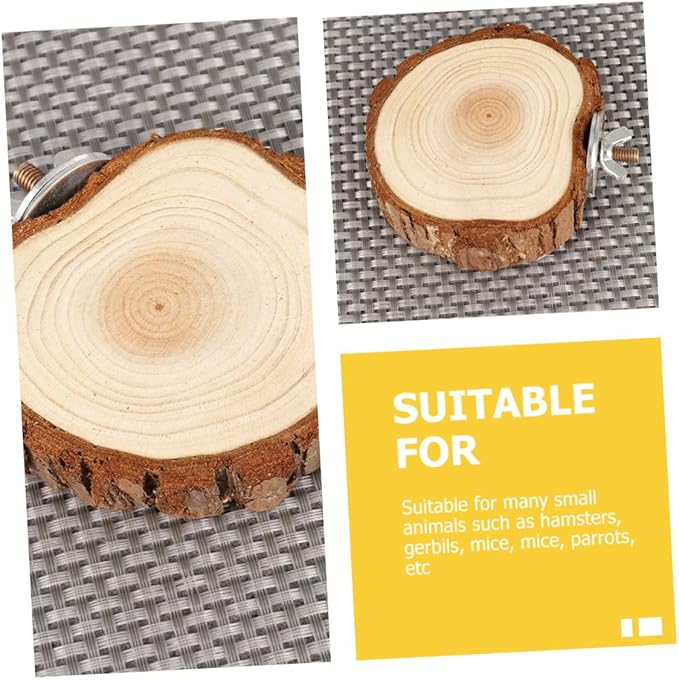 2Pcs Wooden Bird Platforms for Parrots and Hamsters Multi-Use PET Jump Board Household Parrot Playing Board Bird Cage Accessories