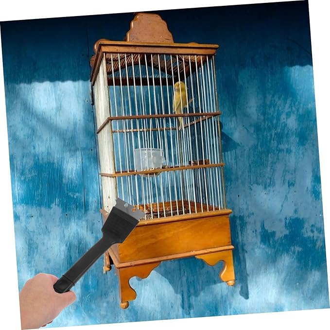 Bird Cage Cleaning Brush Stainless Steel Shovel Tool for Effortless Cleaning of Bird Droppings and Cage Residue for Parrots
