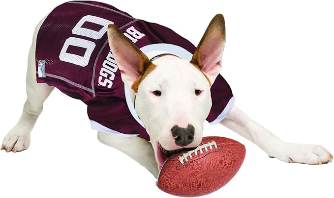 Pets First NCAA College Mississippi State Bulldogs Mesh Jersey for DOGS & CATS, XX-Large. Licensed Dog Jersey with your Favorite Football/Basketball College Team