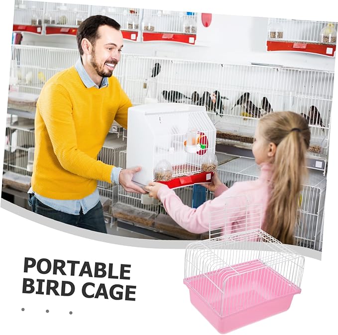 Toddmomy Portable Bird Carrier for Small Birds Versatile Travel Cage Viewing Window for Parakeets Lovebirds and Cockatiels for Indoor Use and Travel