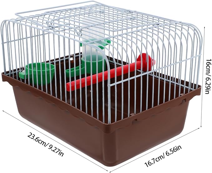BESPORTBLE Multi-use Bird Carrier with Stand Portable Birdcage for Parakeets Includes Food and Water Accessories Parrot Cage for Animals