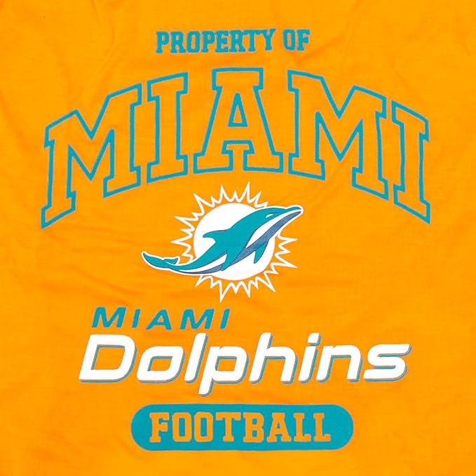 NFL Miami Dolphins Dog T-Shirt for Pets, Size Medium. Officially Licensed Pet Shirt with Team Logo, Soft Stretchable Comfort Fit Apparel for Dogs & Cats