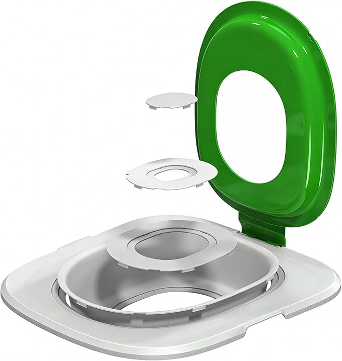 Cat Toilet Trainer Kit | Cat Potty Training Kit | Toilet Training for Cats & Cat Box（Green）