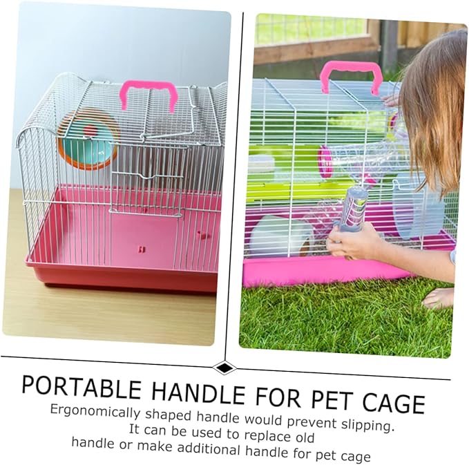 30pcs Detachable Portable Plastic Bird Cage Handle Set for Outdoor Pet Carriers Comfortable Grip for of Animals
