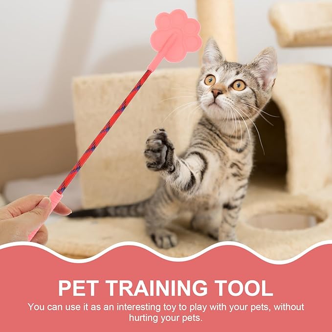 2Pcs Durable Paw Shape Rubber Dog Training Training Tool No Hurt Puppy Random Color Small Size