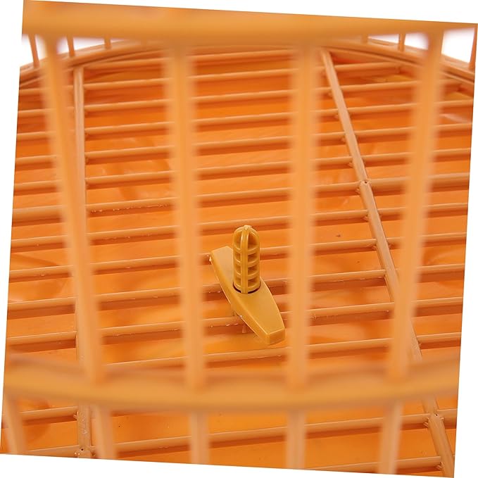 Totority Hanging Plastic Bird Cage with Round Spacious and Durable Pet Cage for Small Parrots Hamsters and Birds for Indoor Use and Gifts