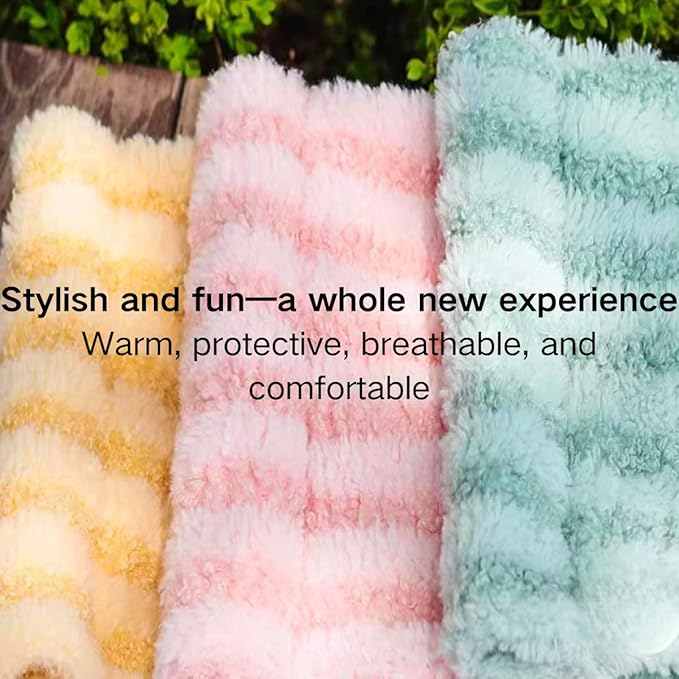 Winter Warm Guinea Pig Hammock, Double Layer Hanging Chinchilla Nest Bed with Warm Plush, Bird Cage Stand Perch, Hideaway Cave Tent, Sleep Bed Cage Accessories for Rat Sugar Glider Parrot (Green)
